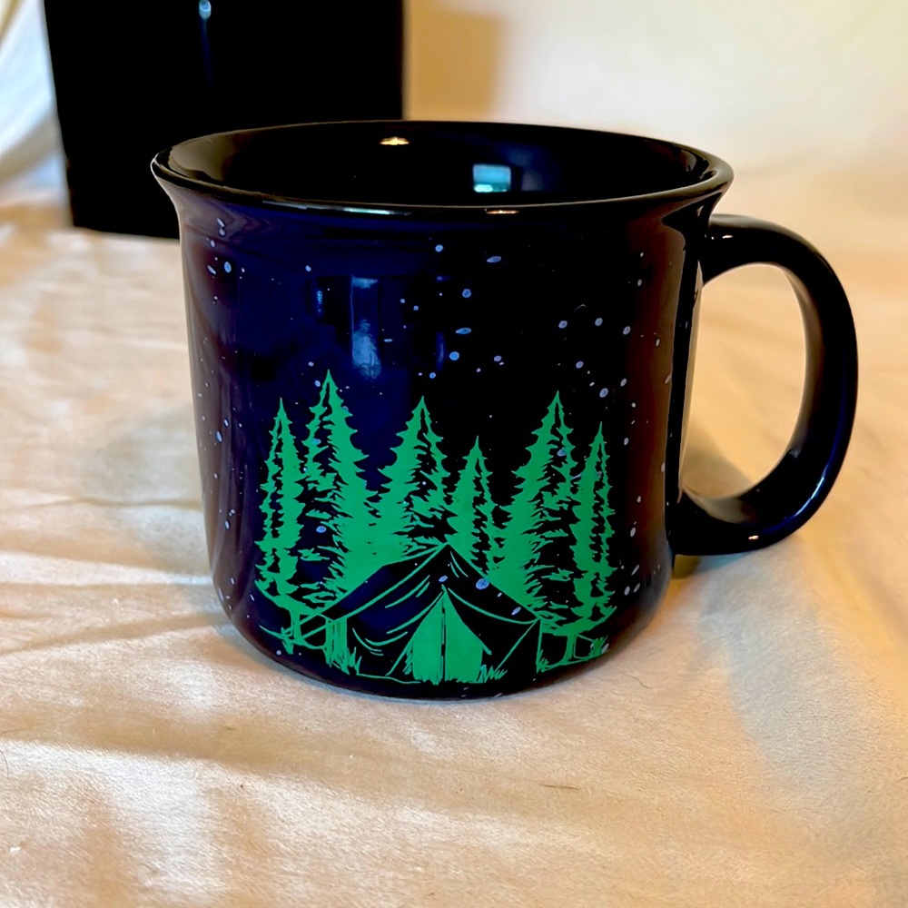 Cozy Blue Camping Mug